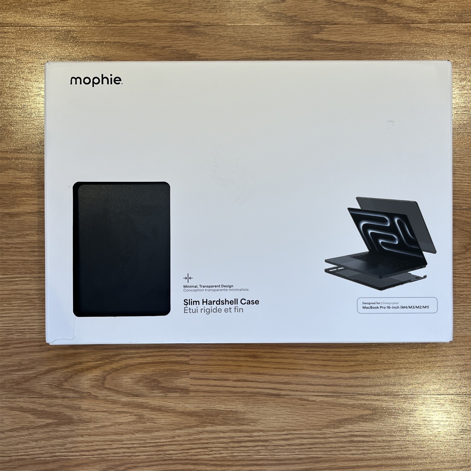 mophie Slim Hard Shell Case Black Polycarbonate MacBook Pro 16-inch