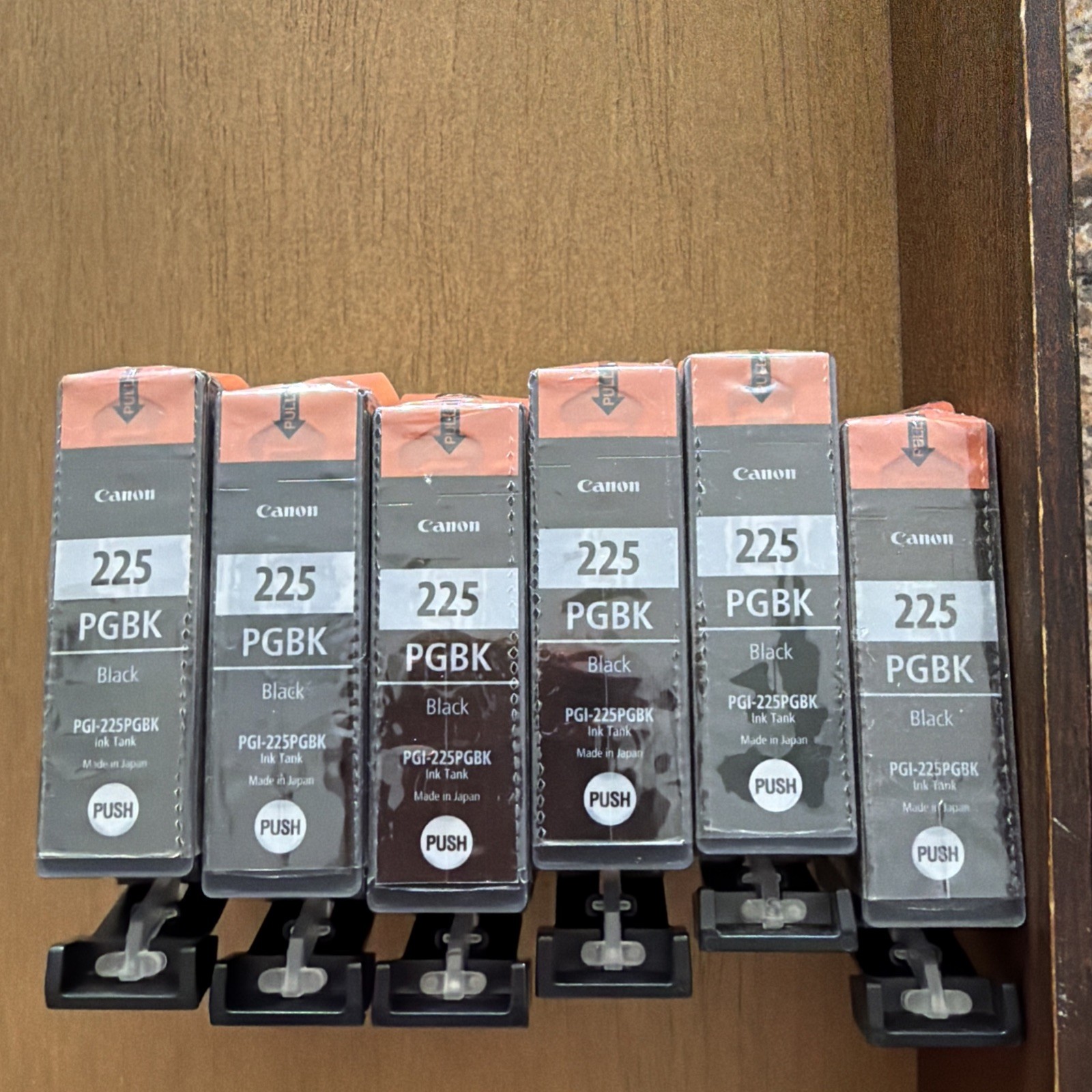 Genuine Canon PGI-225 PGBK Black Ink Cartridges OEM Sealed Lot of 6