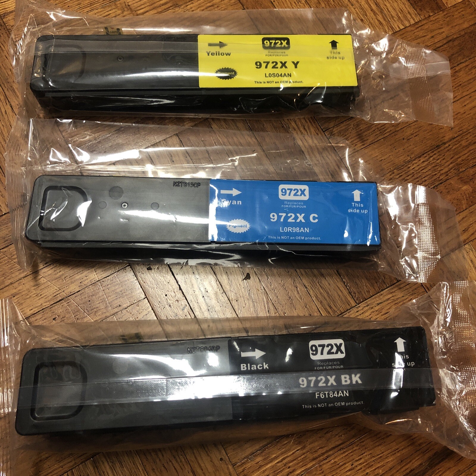 Skydo 972x Cartridges -  Bk, C and Y - Open Box. (Total of 3)
