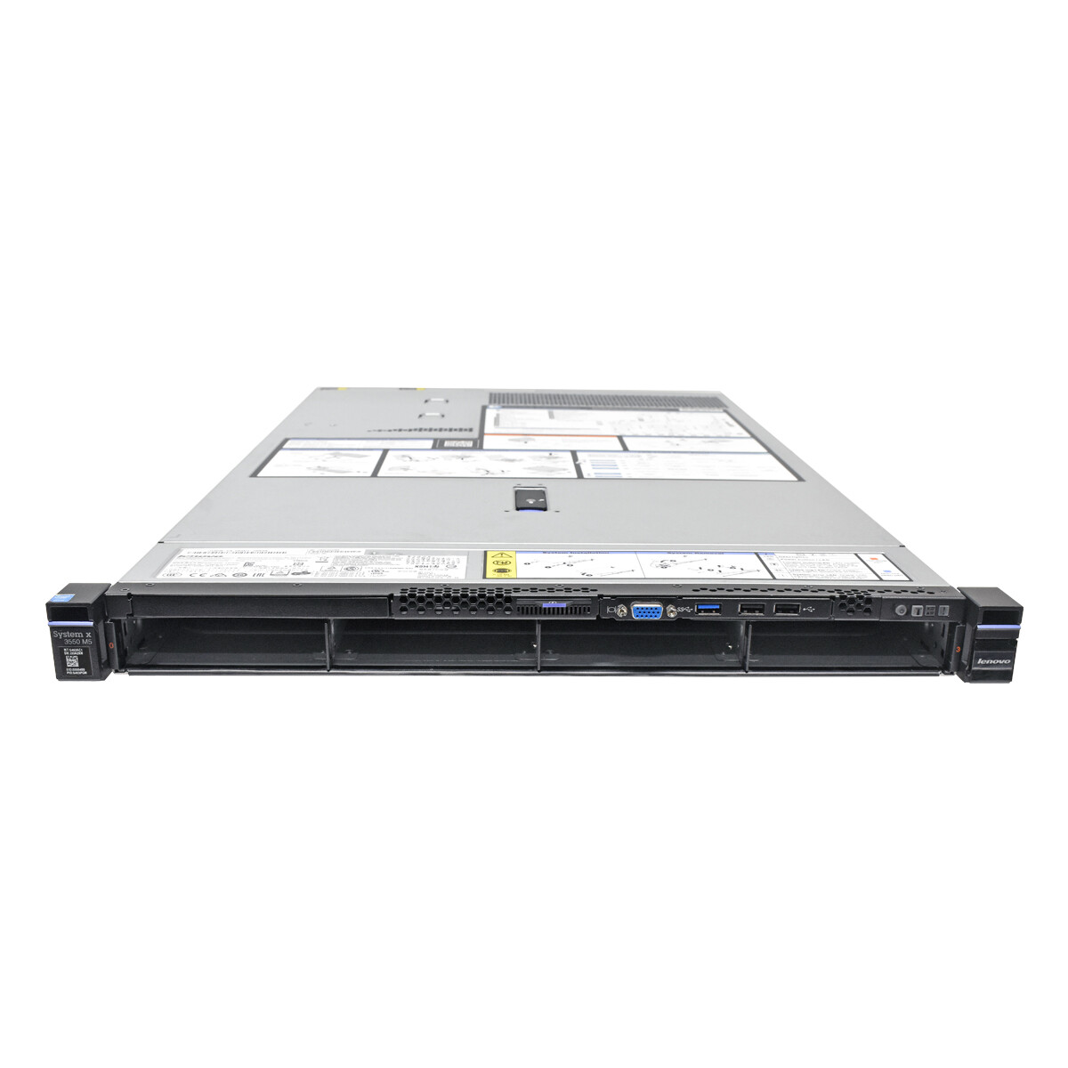 Lenovo System x3550 M5 Server Barebone no CPU no DDR4 2x Heatsink 4x LFF 3.5