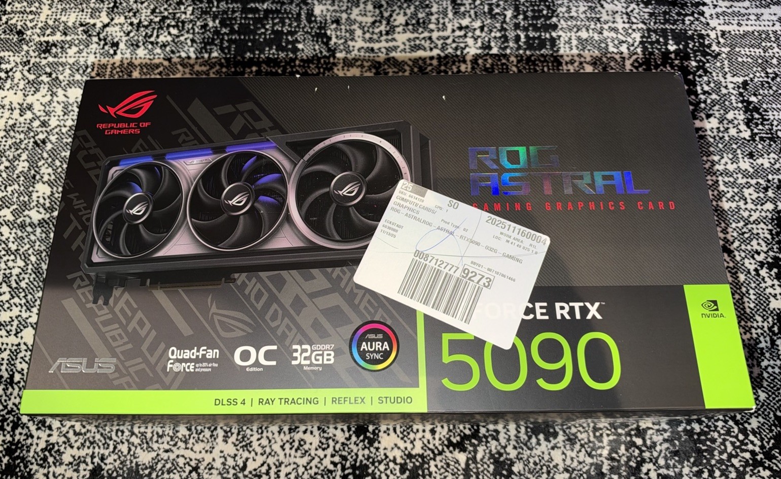 ASUS ROG Astral GeForce RTX 5090 32GB GDDR7 OC Edition Gaming Graphics Card