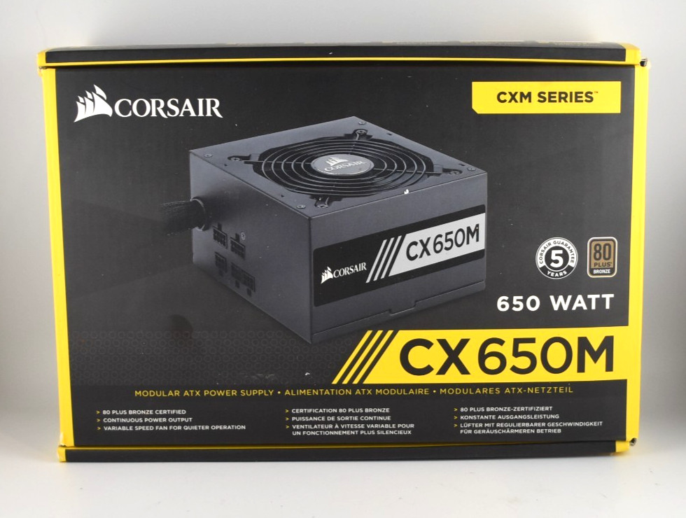 Corsair CX Series CX650M 650W 80 Plus Bronze Modular Power Supply