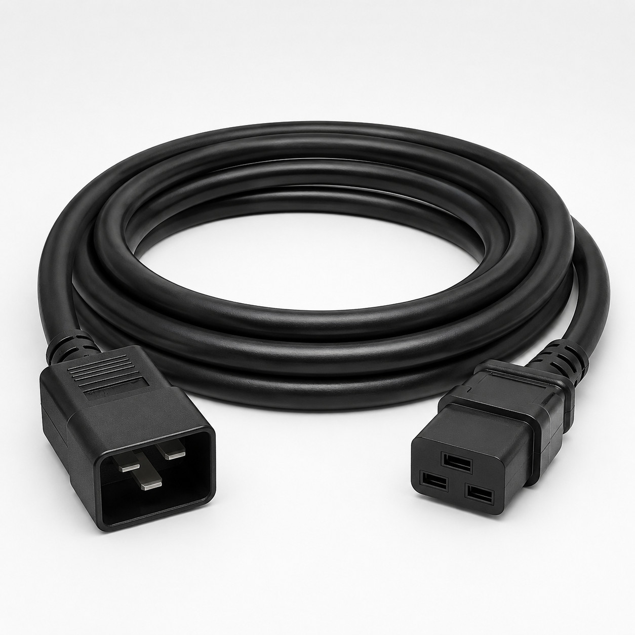 Heavy Duty Power Extension Cord (IEC320 C20 to IEC320 C19) - 1/2/3/5/6/8/10/15ft