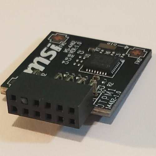 MSI TPM2SPI (MS-4462) TPM2.0 (12Pin, 1 Closed) TPM Module (SPI)