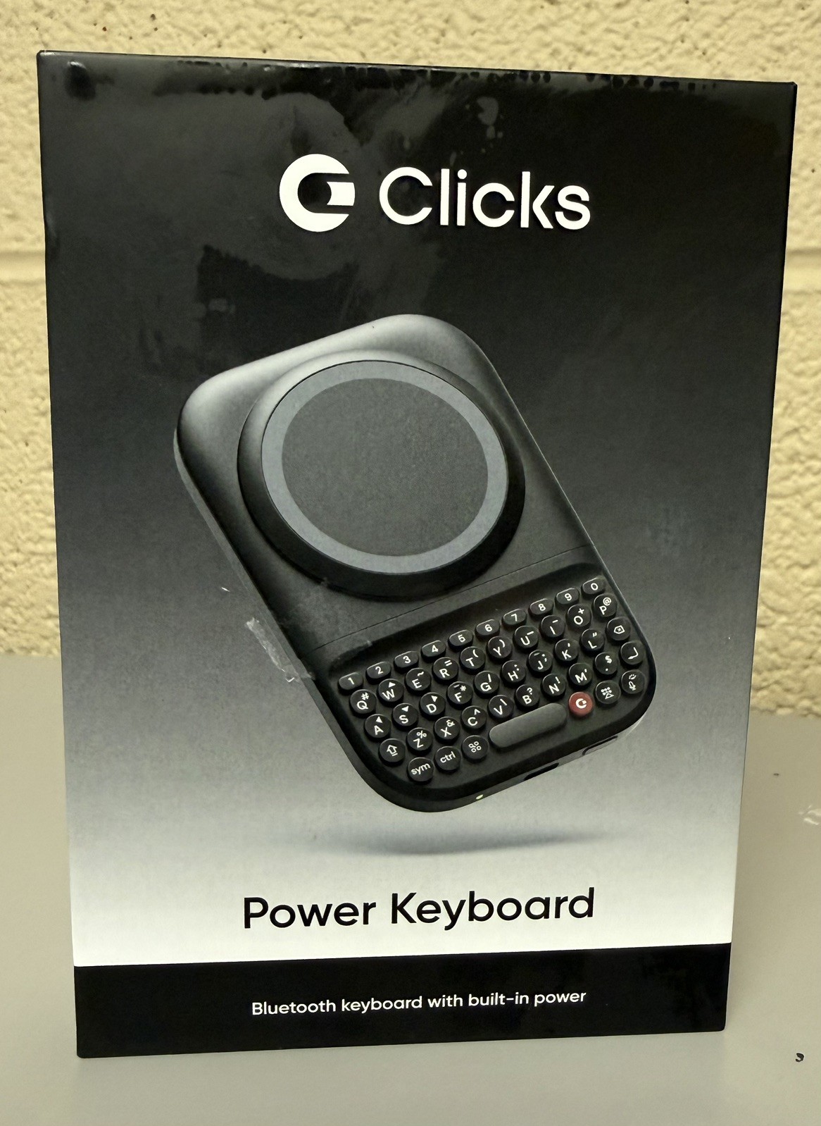 Clicks Power Keyboard - Bluetooth MagSafe Qi2 Wireless Keyboard - Onyx -OPEN BOX
