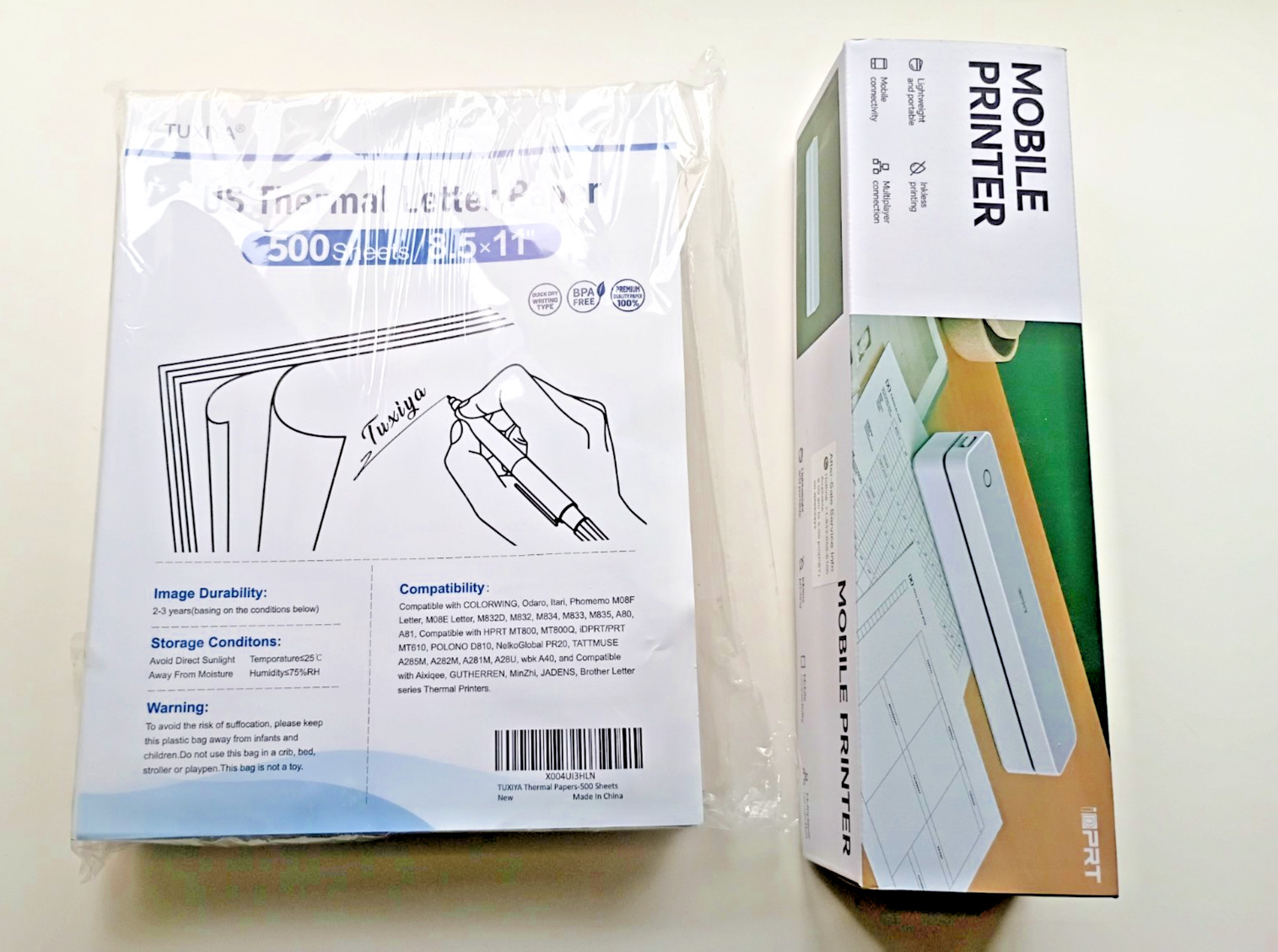 IDPRT MT610 Pro Mobile Printer Bluetooth Thermal 300DPI & 400+ Thermal paper