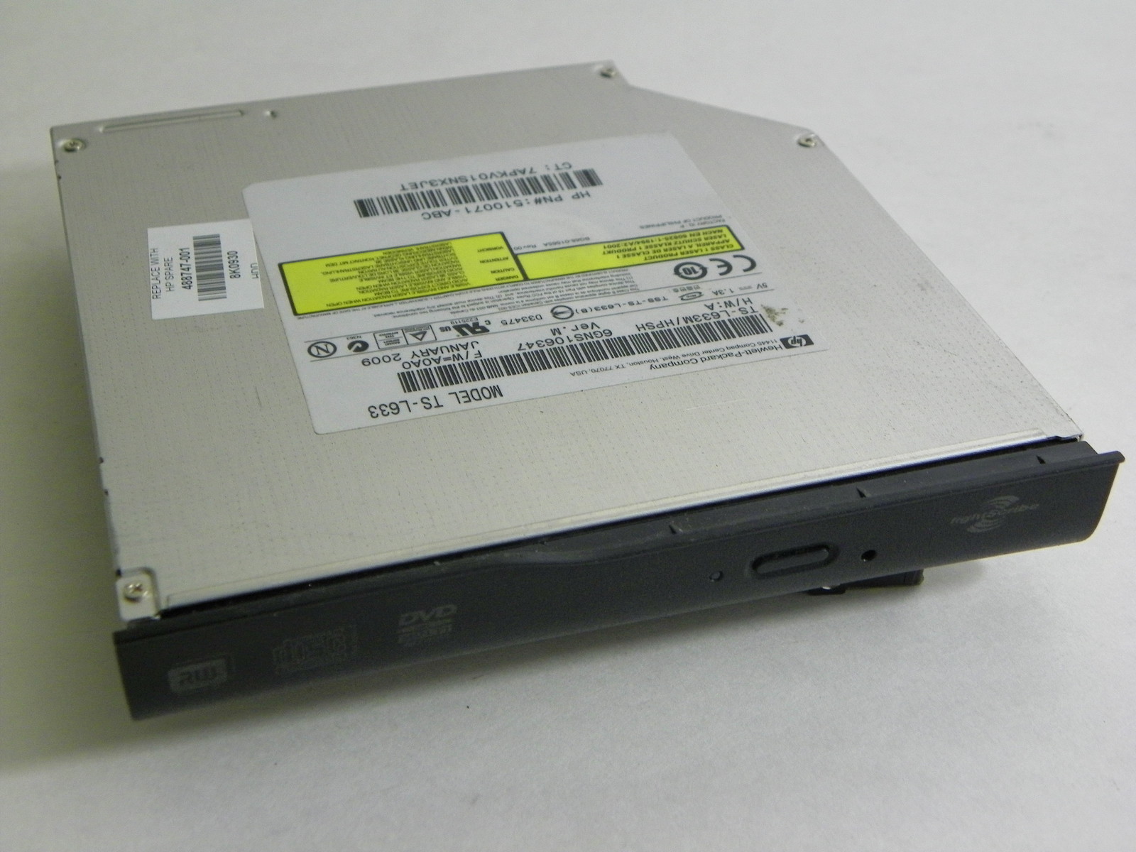 Toshiba Samsung TS-L633M DVD±RW SATA Laptop Drive Genuine HP 498480-001
