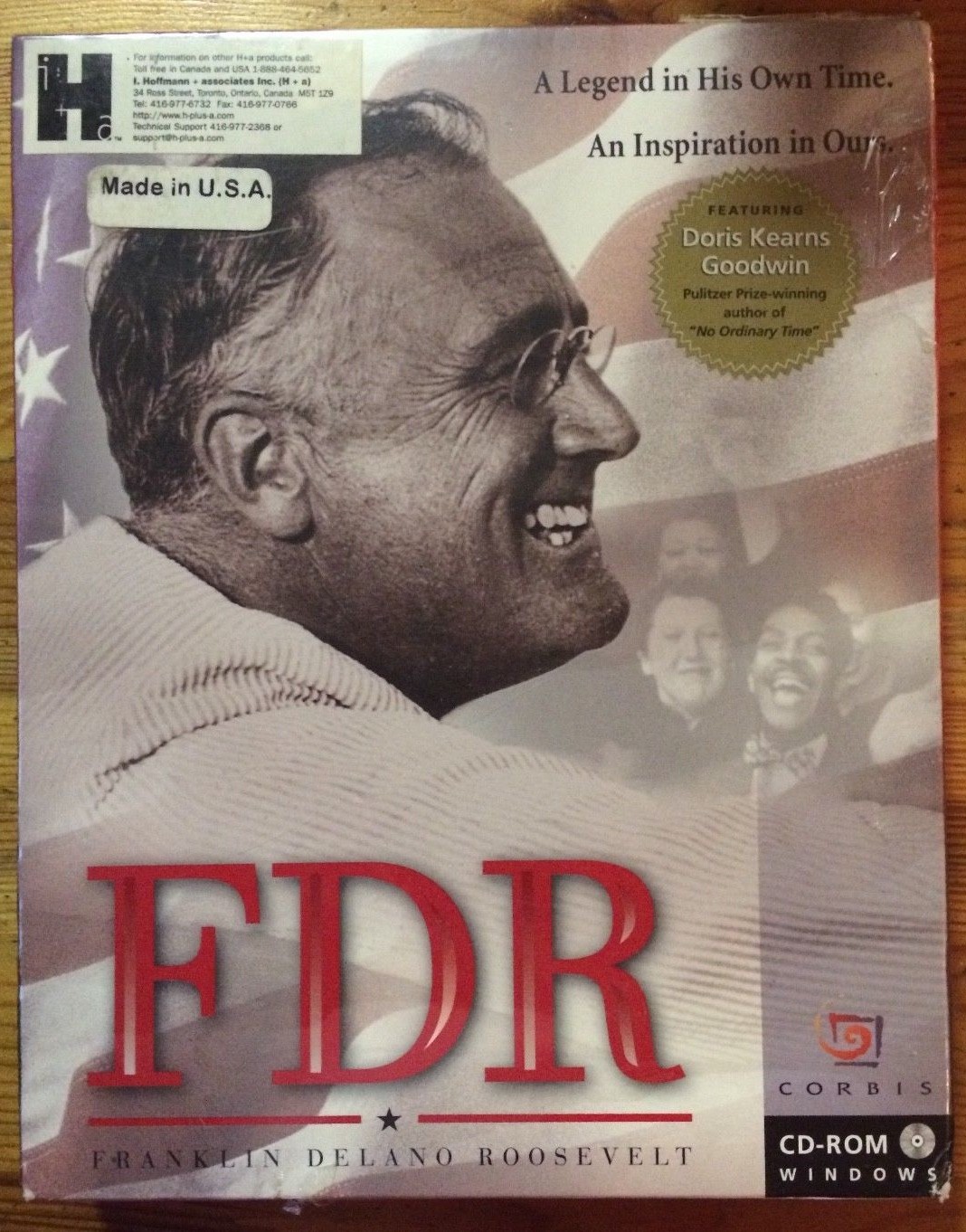 SEALED UNOPENED FDR A Legend In His Time An Inspiration in Ours 1996 PC Software