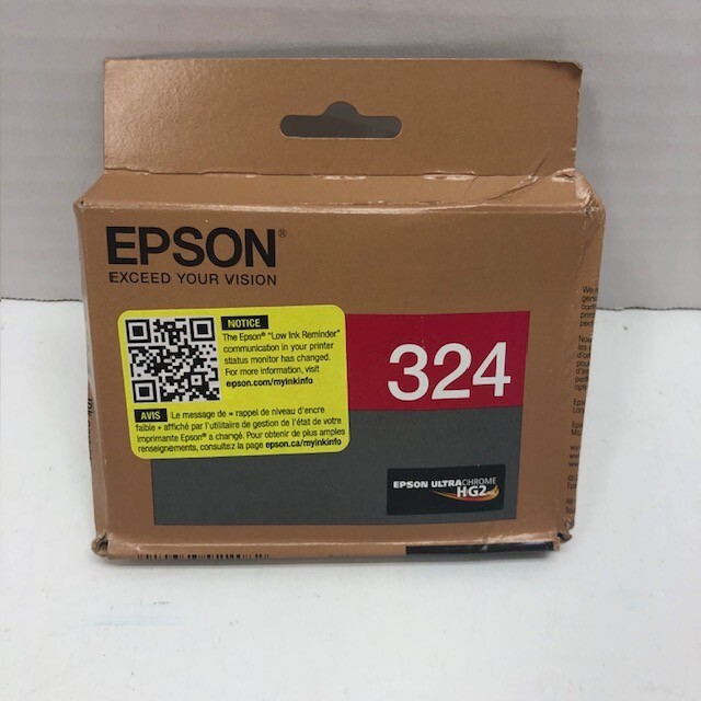 Epson 324 Red Genuine UltraChrome HG2 Ink Cartridge OEM Exp. 05/2025 - NEW