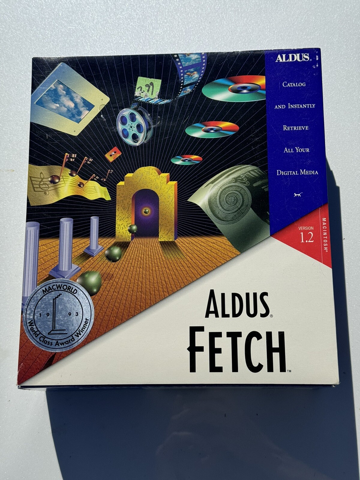 Vintage Aldus Fetch 1.2 Multimedia Retrieval Tool For Macintosh 1992