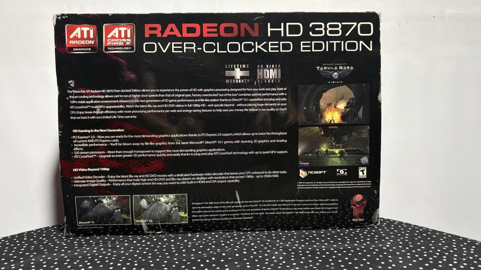 VisionTek ATI Radeon HD 3870 512MB GDDR4 OC Edition PCIe Card - Open Box Tested
