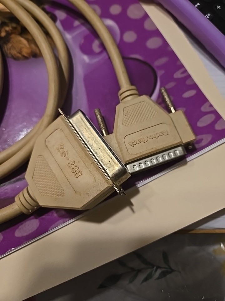 RadioShack 26-288 6' (1.8m) Bidirectional Shielded Parallel Printer Cable