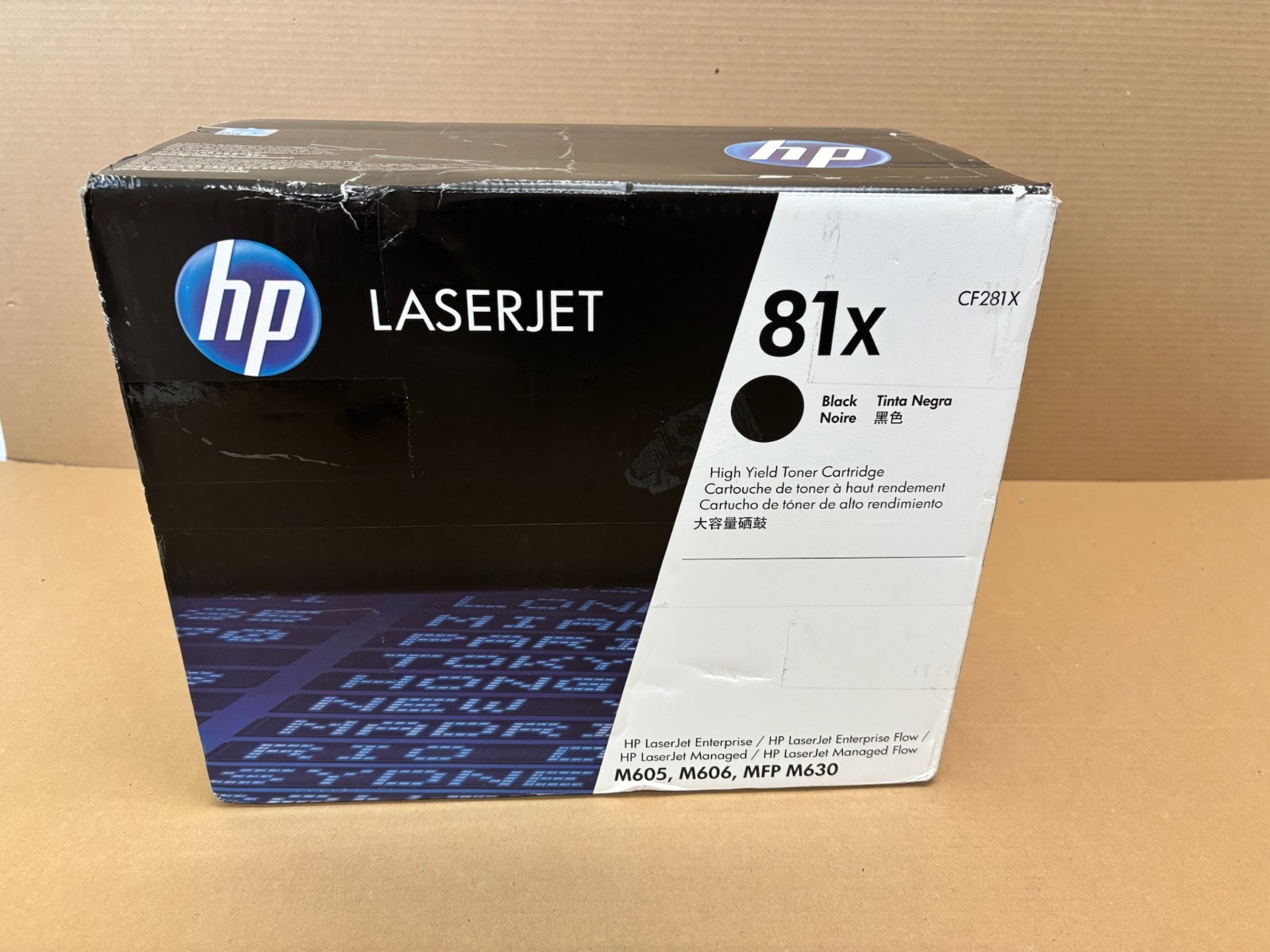 New Genuine HP 81X LaserJet M605, M606, M630 Black Toner CF281X