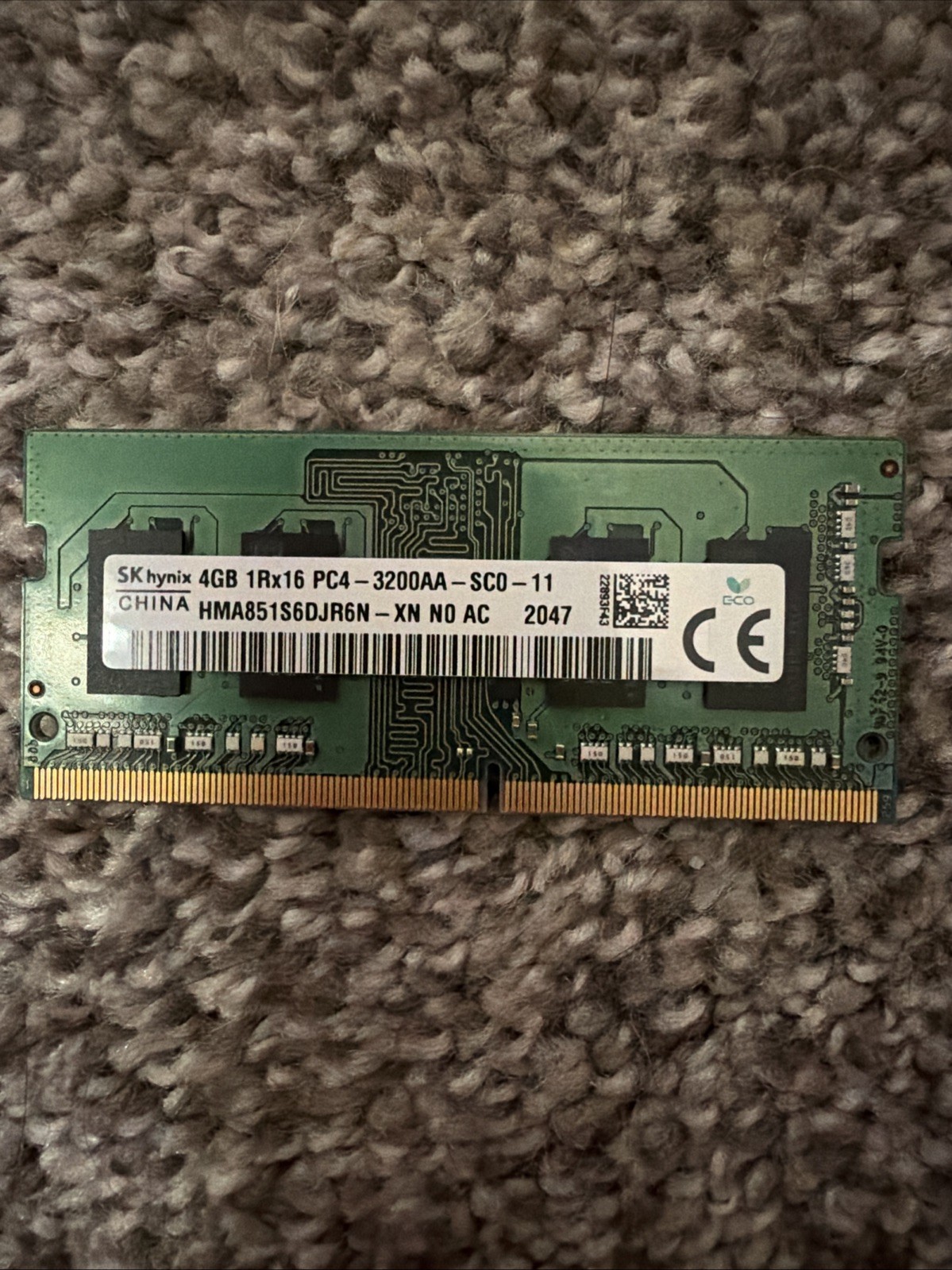 SK Hynix 4GB DDR4 3200MHz SODIMM Ram Laptop One Stick