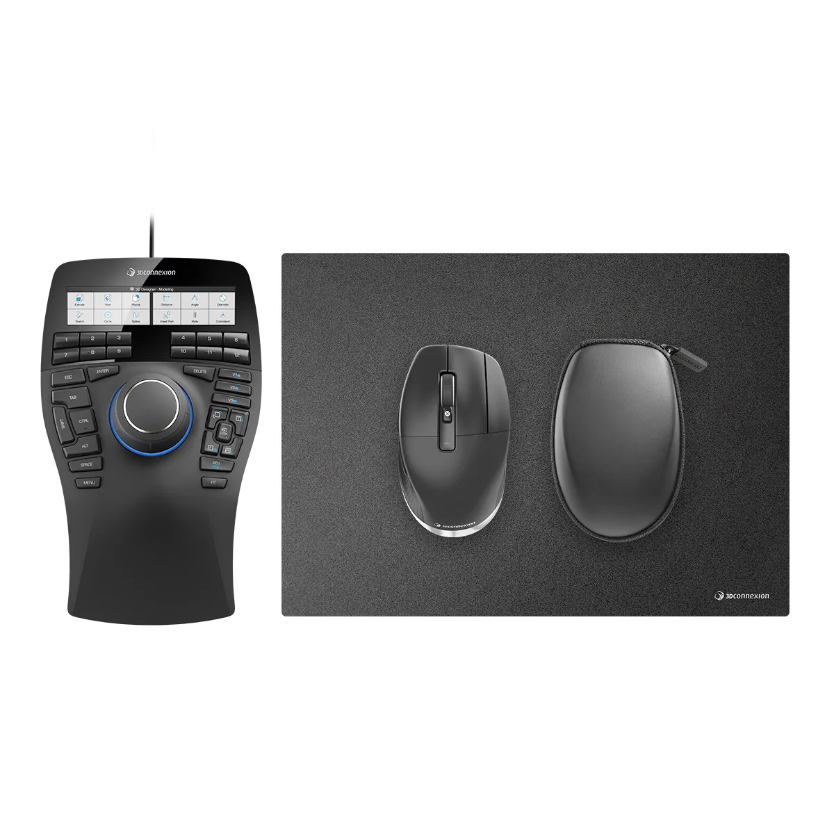 3Dconnexion SpaceMouse Enterprise Set 2 - Pro Wireless Mouse & Pad for CAD