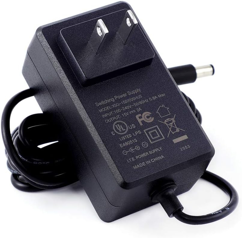 [UL Listed] Maxson 15V 2A Power Supply Charger (Input AC 100V-240V, Black 