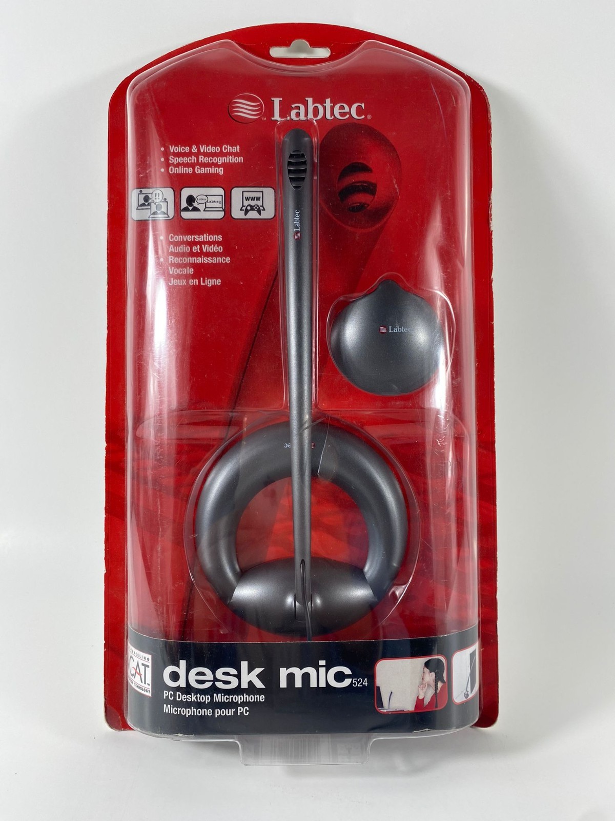 Labtec Desk Mic 524 Desk Microphone Skype Certified (980182-0403) Brand New 