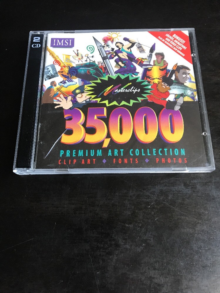Masterclips 35,000 Premium Art Collection 2 Disc Software