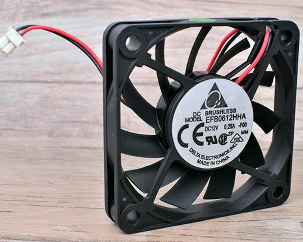 1PCS Delta EFB0612HHA 6010 60x10mm Cooler Cooling Fan 12V 0.25A 2Pin / 3Pin TG18