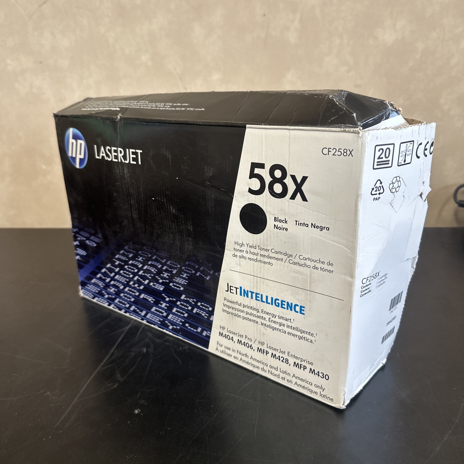 Genuine HP 58X High Yield Toner Cartridge - BLACK (CF258X)