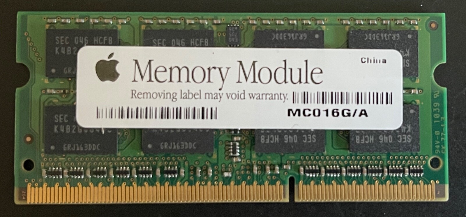 USED Apple MC448G/A or MC557G/A 4GB (1 x 4GB) 1066MHz SODIMM Memory 
