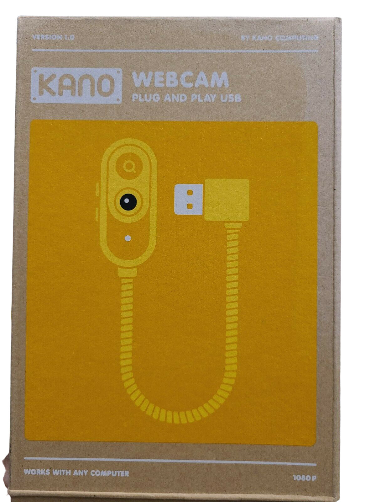 NEW Kano 1080p Bendable Webcam With LED Light Macro And Privacy Mode