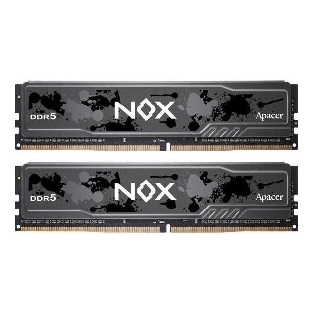 Pamięęć DDR5 Apacer NOX 32GB (2x16GB) 5200MHz CL40 1.25V Black Apacer
