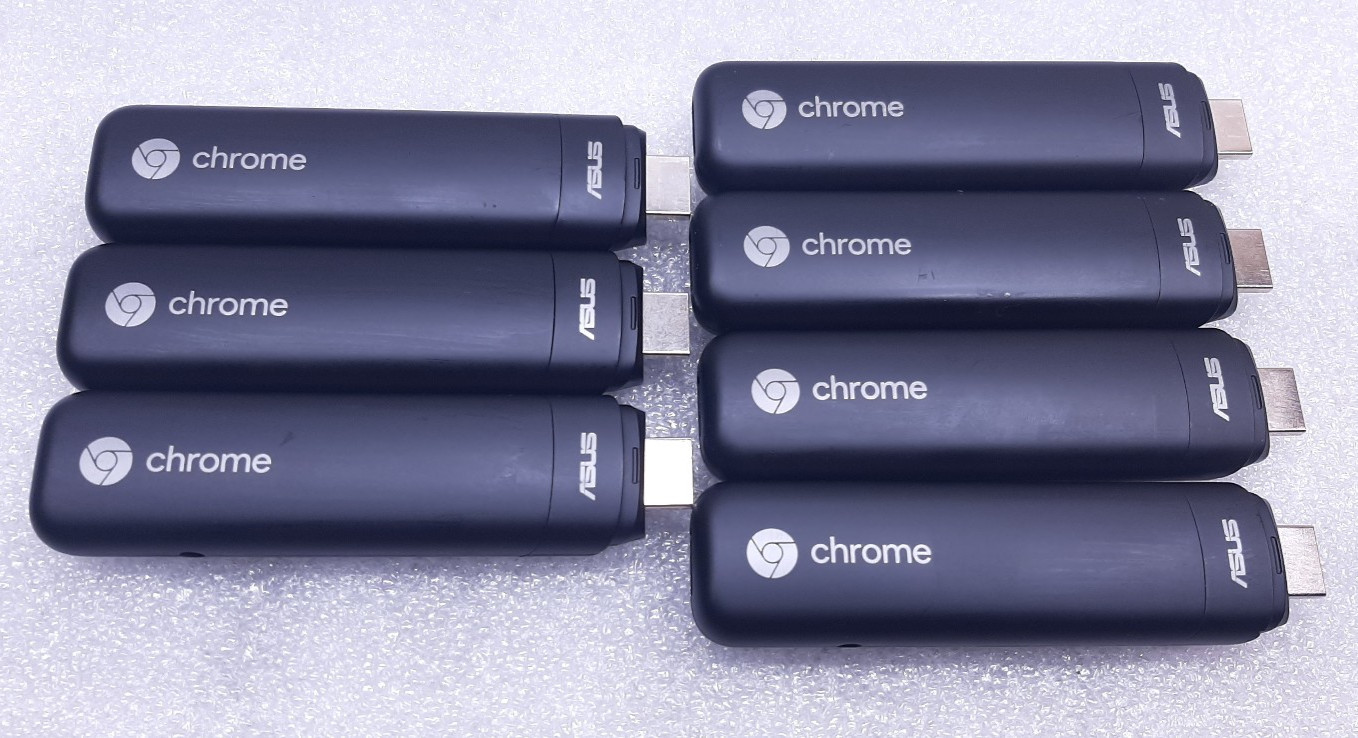 Lot Of 7 ASUS Chromebit CS10 ChromeOS Computer [Untested - No AC Adapter] #99