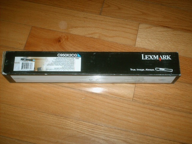 GENUINE LEXMARK EXTRA HI-YLD CYAN TONER CARTRIDGE C950X2CG C950 FACTORY SEALED