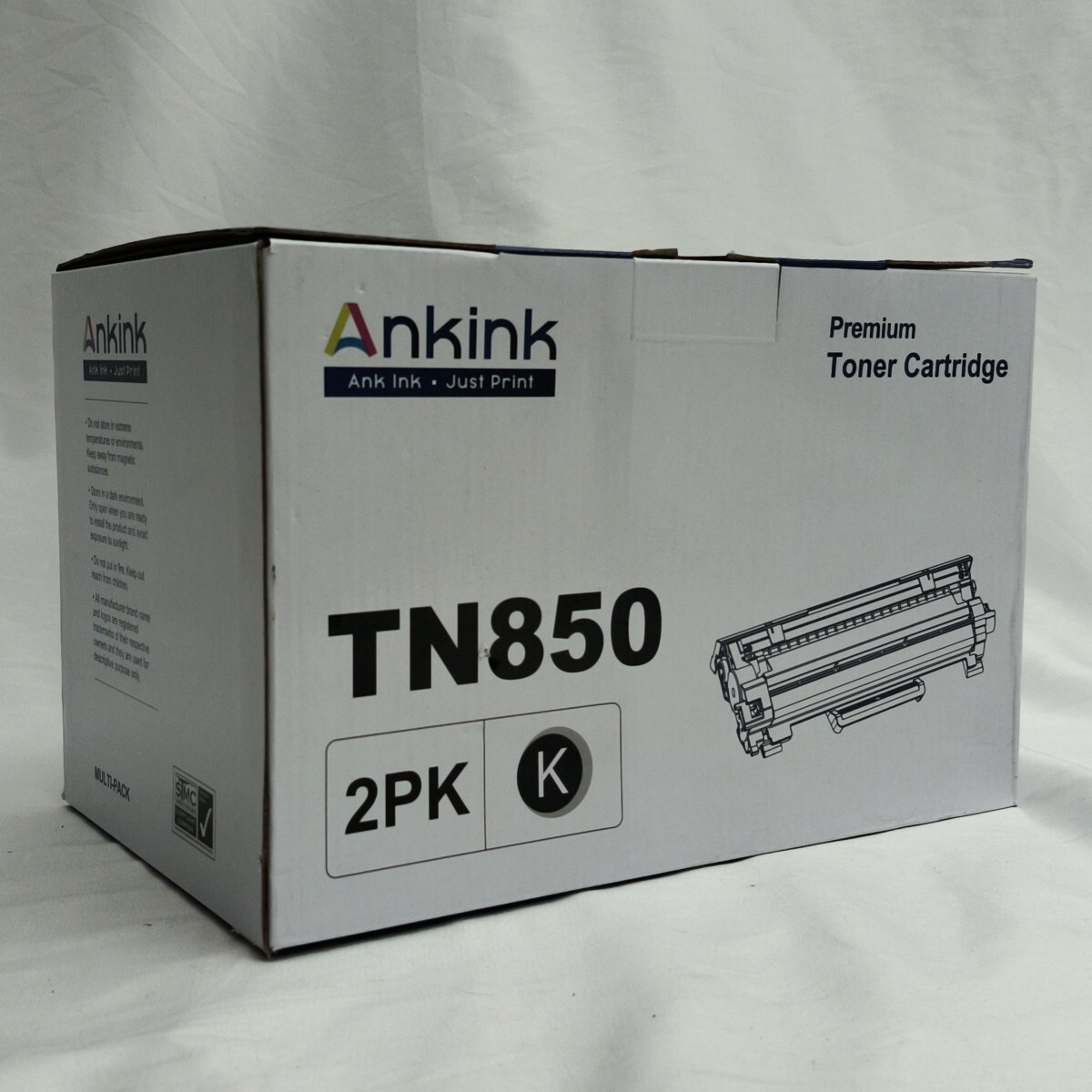 2 Pack Ankink Premium Toner Cartridge TN850 Compatible With Brother Series Black