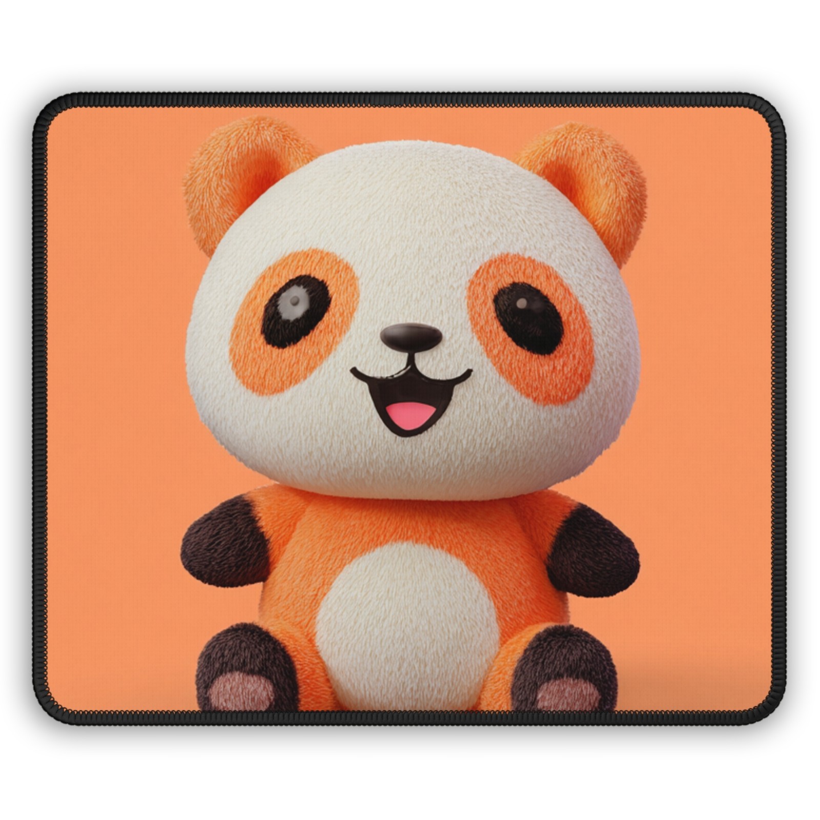 Orange Panda Bear Gaming Mouse Pad