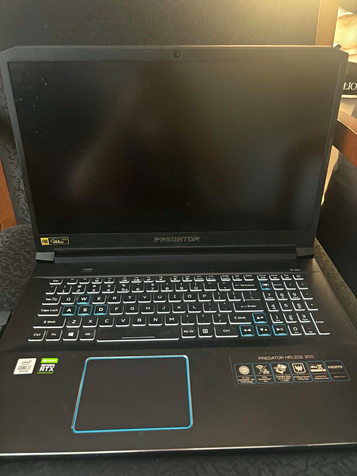 Acer Predator Helios 300 15.6" i7 16GB 256GB SSD+1TB RTX Win10 Black
