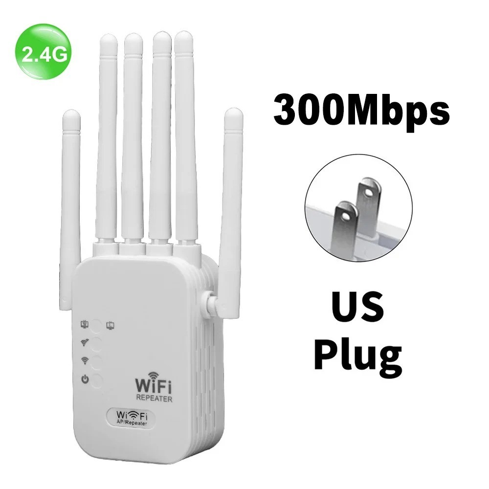 WiFi Extender 6-Antenna Strong Signal, 1200Mbps Dual Band (5GHz/2.4GHz) Booster