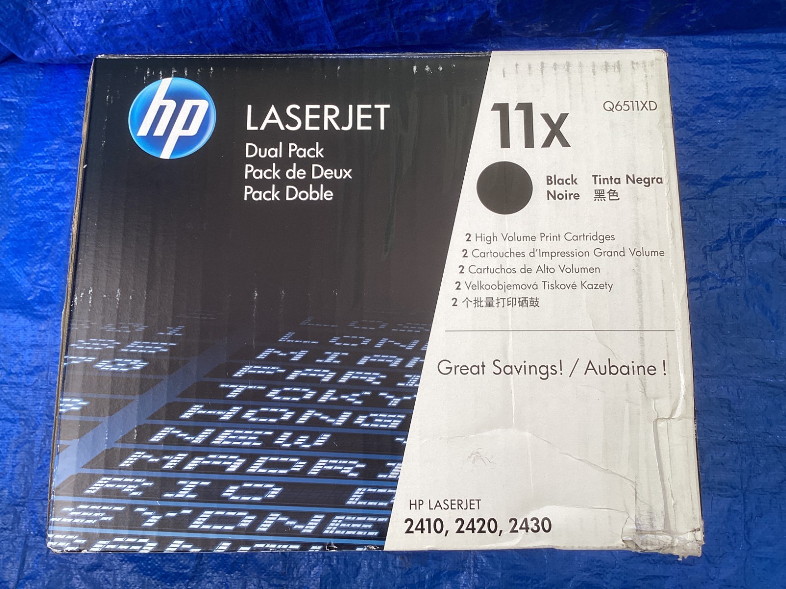 NEW Genuine HP LaserJet 11X Black Toner Cartridge Q6511XD ( 2 pcs inside )