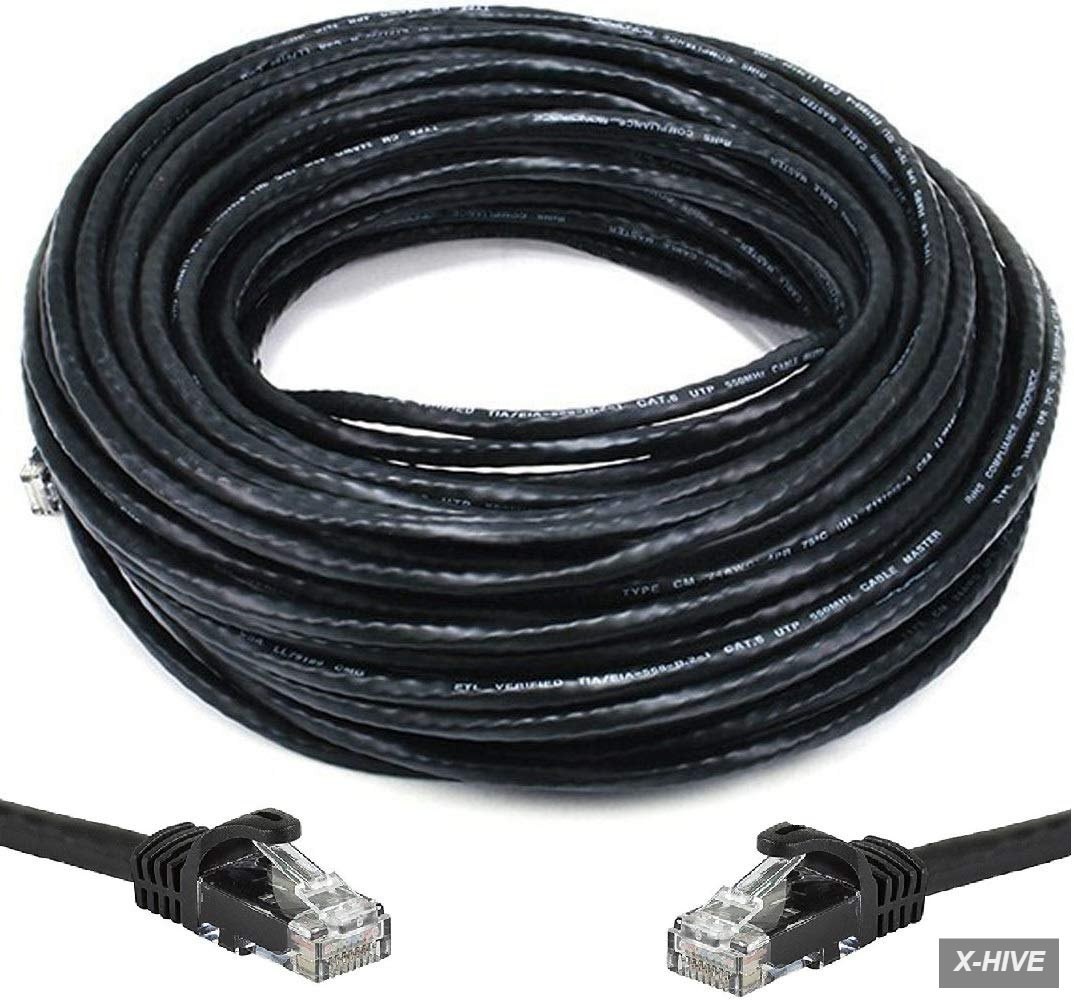 150' FT Oxygen-Free Copper CAT6 Heavy Duty Waterproof Outdoor Direct Burial UV R