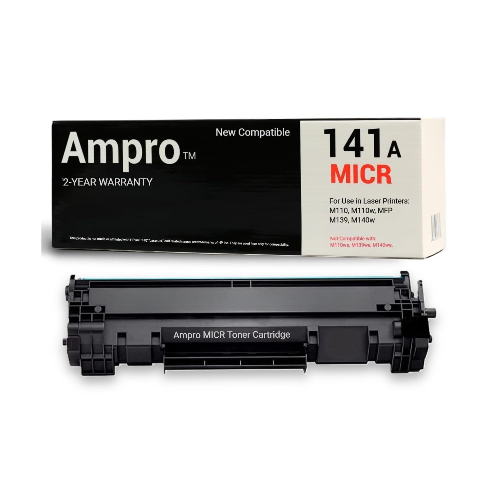 Ampro 141A MICR New Compatible Toner Cartridge for Check Printing Works with ...