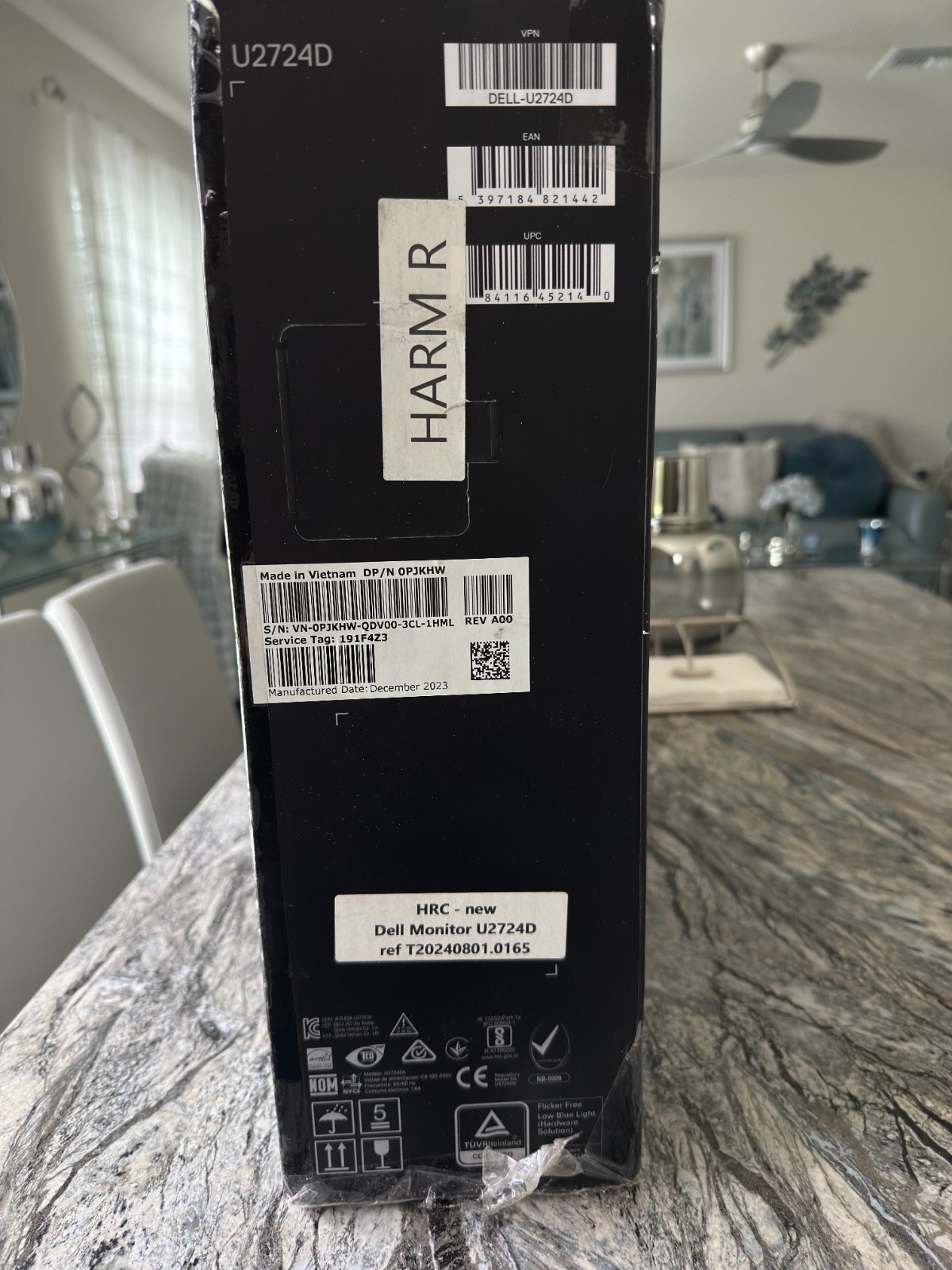 Dell UltraSharp U2724D 27" QHD 2560x1440 120Hz IPS Black Monitor Open Box