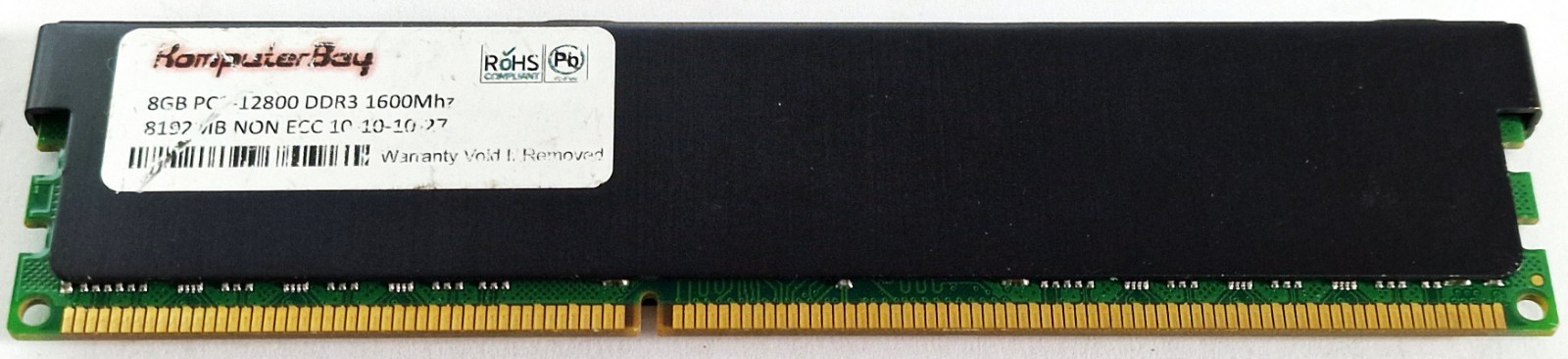 KomputerBay 8GB DDR3 Gaming Memory RAM UDIMM 1600MHz CL10 1.5V