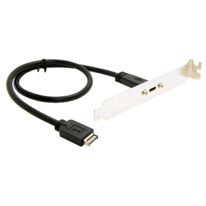 USB 3.1 Front Panel Header to Type-C Female Extension Cable 40cm with Screw USA