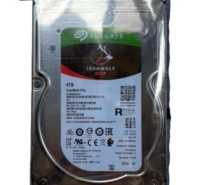 NEW for Seagate 4TB ST4000NE001 7200RPM IronWolf PRO NAS 256 MB 3.5" SATA HDD