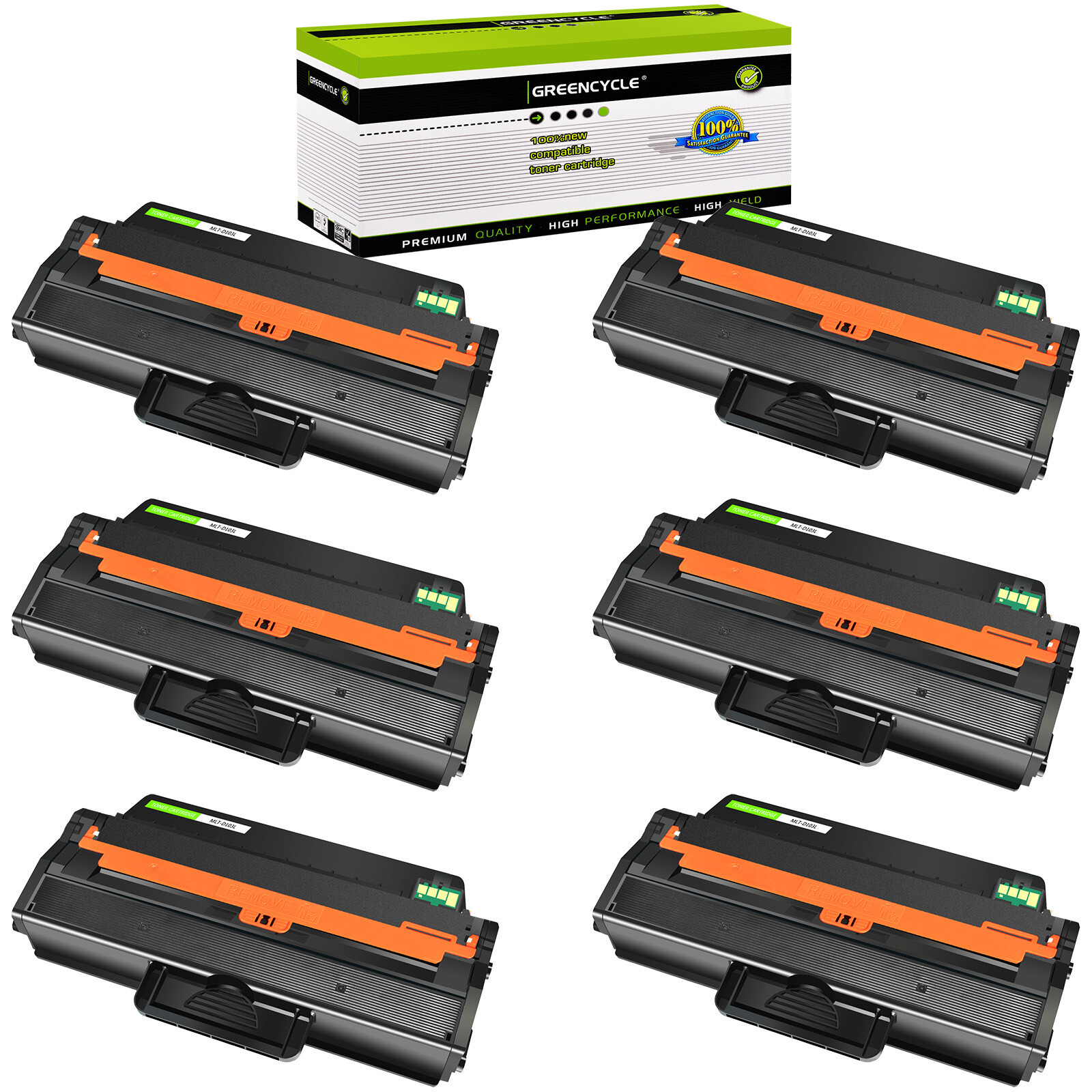 6 Pack MLT-D103L Toner Fits for Samsung 103L ML-2956DN SCX-4701ND 4705ND 4726FD