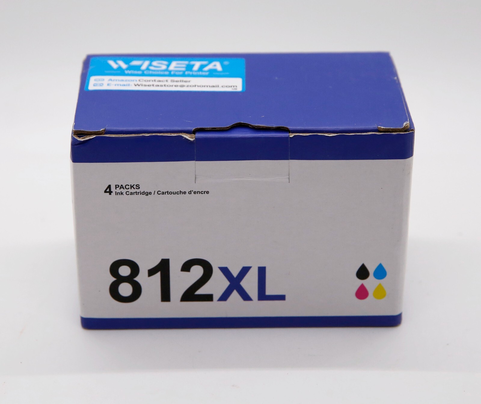 812XL Ink Cartridges Combo (4Pack, 1 Black 1 Cyan 1 Magenta 1 Yellow)