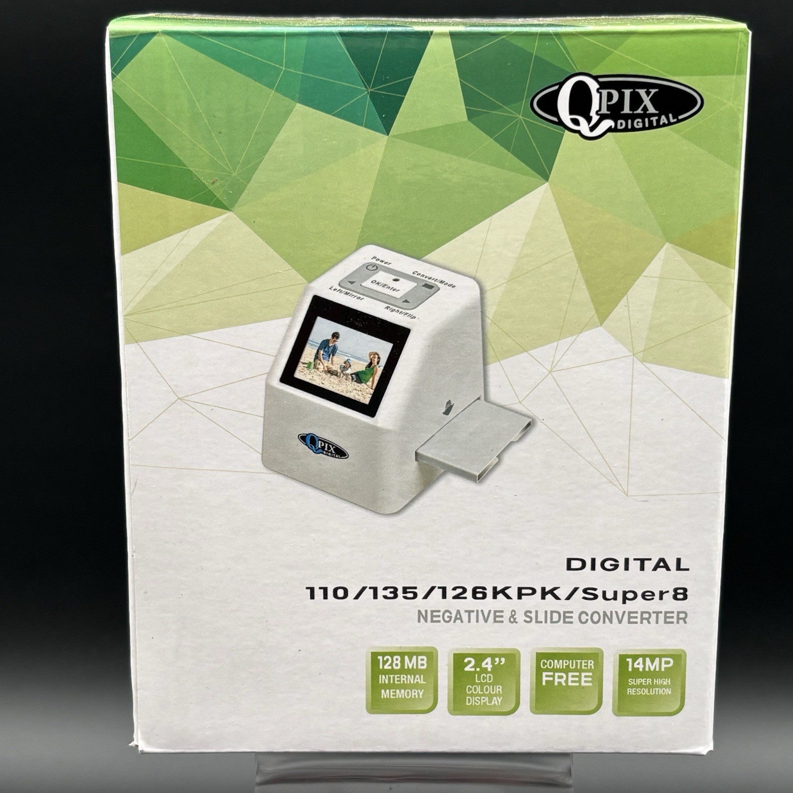 QPix Digital Film & Slide Scanner 22MP 14MP 135 110 126KPK Super8 Standalone