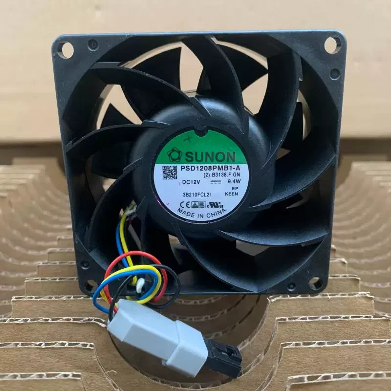 1PCS SUNON PSD1208PMB1-A 8038 12V 9.4W Server Fan