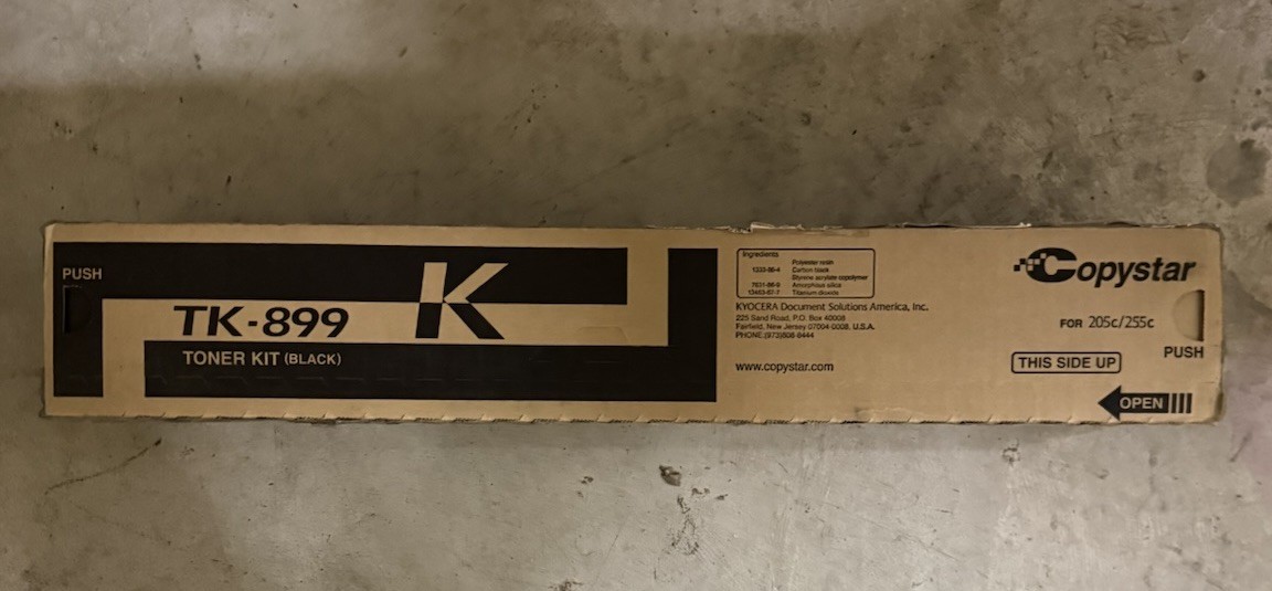 Copystar TK-899K TK899K Black Toner Cartridge 🖤
