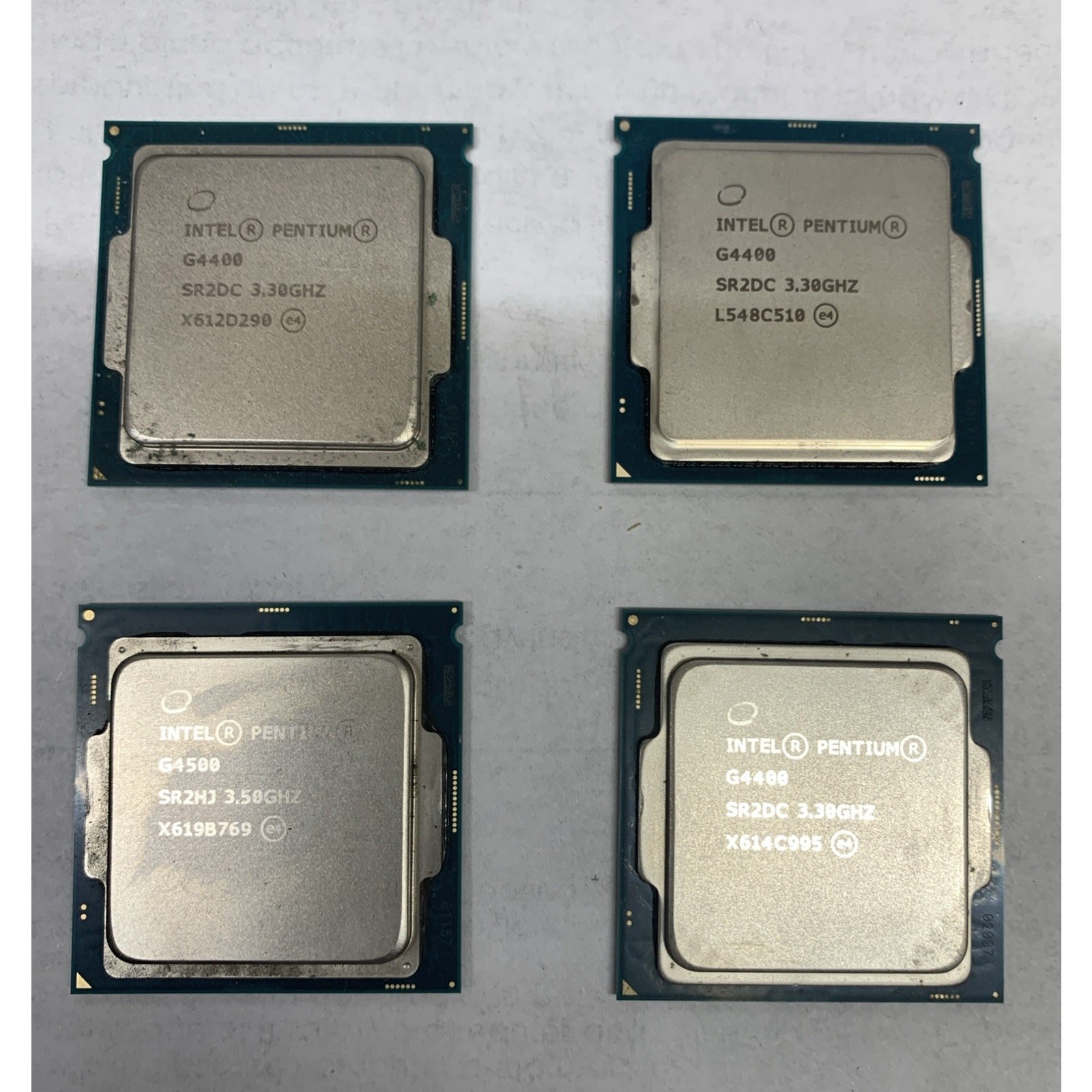 LOT Of 4 X Mixed CPU Intel Pentium G4400 G4500 Processor
