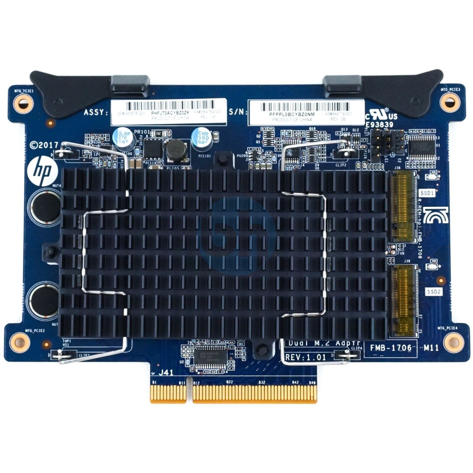 HP Dual M.2 Adapter PCI Express for HP 2-Ports 2x M.2 MPN FMB-1706-M11