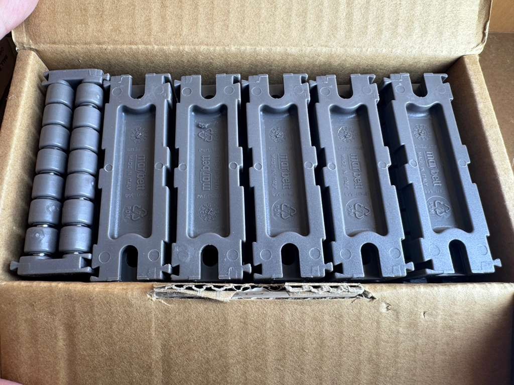 BOX OF 20 NEW Rexnord Marbett Conveyor Roller Modules 568-605912