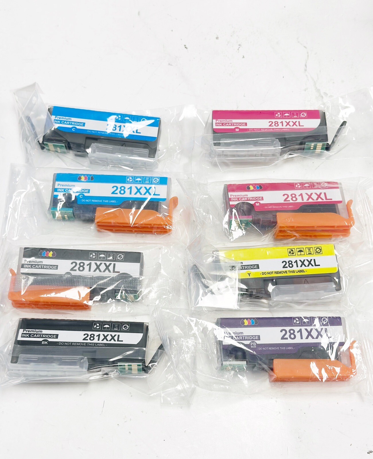 8 PACK Printer Ink Cartridges 281XXL for Canon CYAN/BLACK/MAGENTA/YELLOW/BLUE