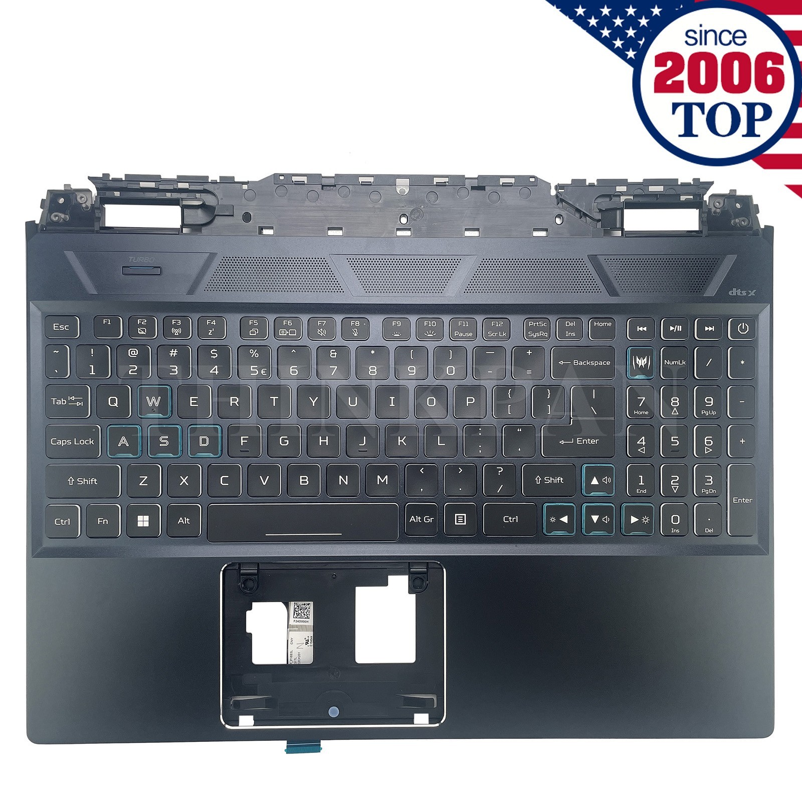 New Palmrest For Acer Predator Helios PH315-55 Keyboard Backlit 6B.QH8N2.001 US
